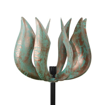 Viveta Wind Spinners Outdoor - 360 Degrees Swivel Kinetic Wind Spinner - color: Green-a