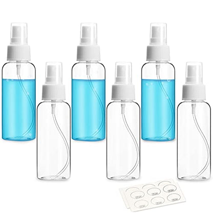 6 Pack Small Spray Bottle, 2.7oz/80ml Travel Spray Bottle