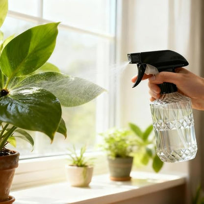 Clear Glass Handheld Spray Bottle, 2pack - color: Clear