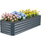 Raised Garden Bed Kit 6x2x1.4ft, Metal Planter Boxes Outdoor,IronGrey - color: Irongrey, size: 6x2x1.4ft