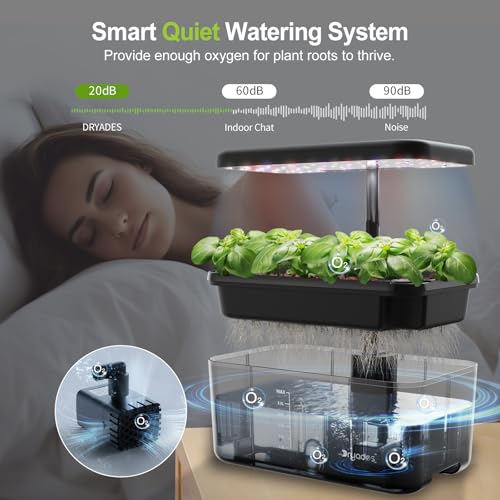 Hydroponics Growing System – Indoor Herb Garden w/Grow Light