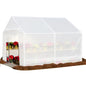 King Canopy 10-ft by 10-ft Greenhouse Replacement Cover, 180gsm Translucent/Opaque Polyethylene, GH1010T