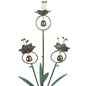 Calla Lily Decorative Garden Stake with Bells - color: Bronze Green