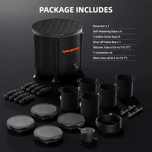 Spider Farmer 4 Pot Gravity-Fed Self Watering System, Automatic Watering