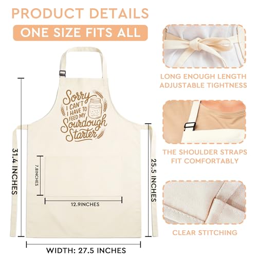 Sourdough Apron Gifts for Bakers, Adjustable Apron, Gifts for Bread Bakers, Perfect for Baking Cooking - color: Style-3