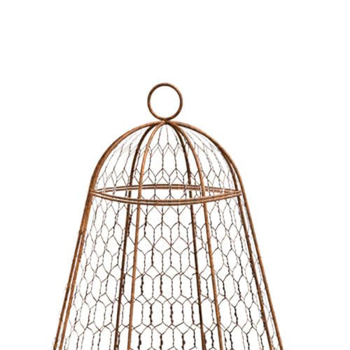 Set of Six Panacea 83280 Rustic Wire Garden Cloches, 20" H Each