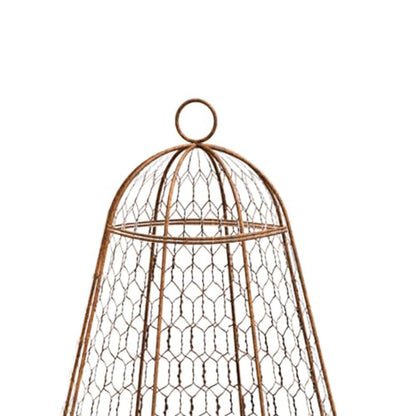 Set of Six Panacea 83280 Rustic Wire Garden Cloches, 20" H Each