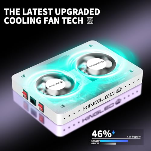 KingLED KP2000 Grow Light for Indoor Plants, Full Spectrum Plant Grow Light - size: KING2000