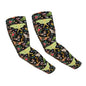 Bulldog Cooling Arm Sleeves Sunscreen Arm Cover With Thumb Hole - color: Magic Butterflies