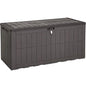 YITAHOME 134 Gallon Large Deck Box - color: Dark Brown, size: 134 Gallon
