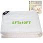 8x10Ft Clear Greenhouse Plastic Covering Tarp for Chicken Coop(16mil) - size: 8x10FT