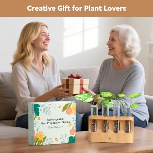 Rechargeable Plant Propagation Station with Stepless Dimming Lights