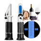 Wine Refractometer,V-Resourcing Hand Held Brix/Alcohol Refractometer with ATC for Wine Making Homebrew Kit, Dual Scale(Brix 0-40%, Alcohol 0-25%) - color: Wine Refractometer (Brix & Alcohol)
