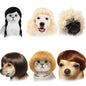 Six Fun Cat and Dog Wig - color: Off-white and Black and Brown