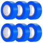 6 Pcs Dark Blue Flagging Tape,Non-Adhesive Plastic Ribbon Neon Marking Roll - color: Dark Blue
