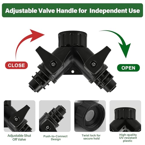 Kalolary 75FT Quick-Connect Drip Irrigation System Kit - size: 75FT Drip Irrigation System Kit