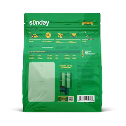 Sunday Northwest Grass Seed & Fertilizer with Tall Fescue - Sun & Shade