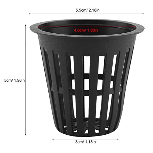 Joyzan Net Cup Pots, Hydroponic Plastic Slotted Cups Plant Nursery 2.16in