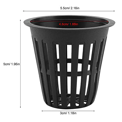 Joyzan Net Cup Pots, Hydroponic Plastic Slotted Cups Plant Nursery 2.16in