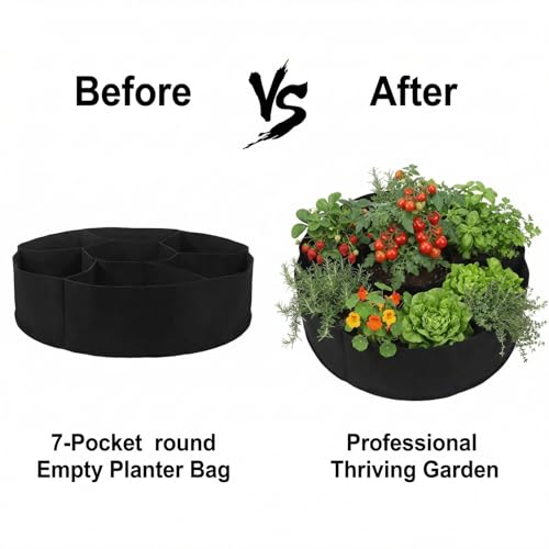 90 Gallon 7-Section Fabric Raised Garden Bed