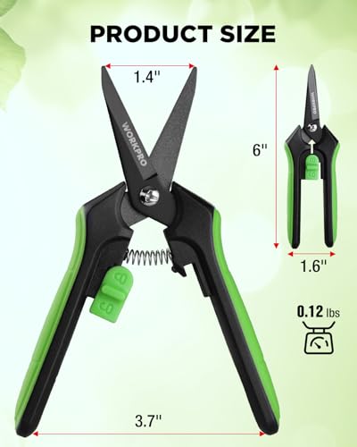 WORKPRO 2-Pack 6-Inch Garden Pruning Shears
