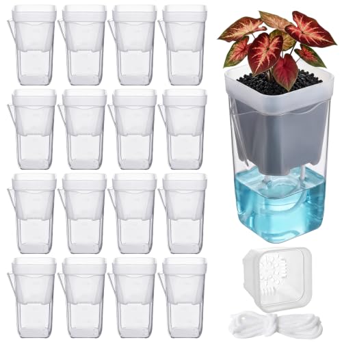 20 Pack 2 Inch Small Self Watering Pots for Indoor Plants - size: 2in
