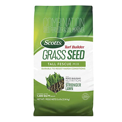 Scotts Turf Builder Grass Seed Tall Fescue Mix, 5.6 lbs. - size: 5.6 lb.