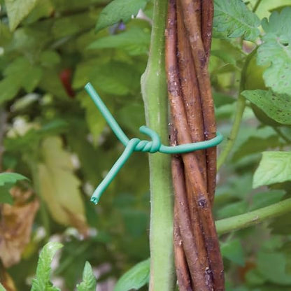 32.8 FT Soft Plant Twist Tie, TPR Rubber Coated Garden Wire - size: 32.8FT x 0.14 inch