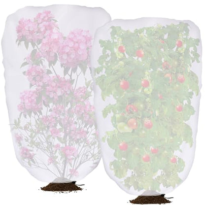 2 Pcs Garden Plant Shade Cover, 5x3.3 Ft Non-Woven Sunshade Cloth - color: 2 Pcs, size: 5 x 3.3 Ft