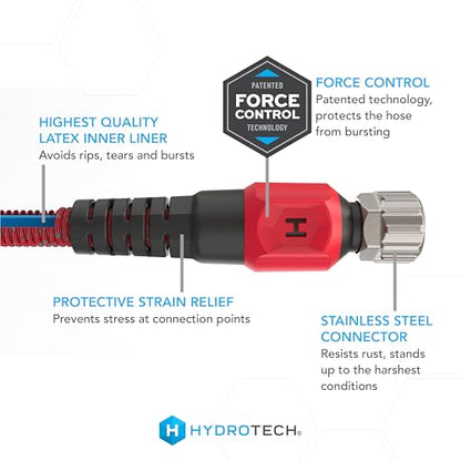 HydroTech Pro Series 200 ft Max Flow Garden Hose, 3/4 in Diameter - size: 200 Feet
