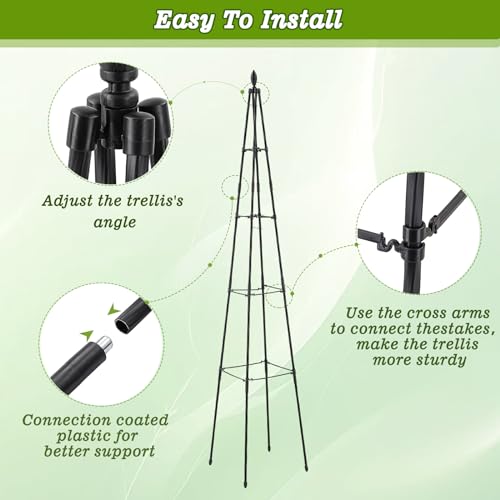 AlisisFores Garden Trellis, 63 inch Tall, 2 PCS