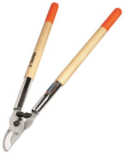 Truper 31469 Loppers, Rubber Bumper Guard by-Pass Lopper, Compound Action, 21-Inch - style: Ash Handles With Grips