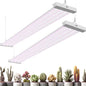 Barrina TX-L84 4FT LED Grow Light, 168W (2 x 84W), 4 Panels Wider Coverage - color: Pinkish White, size: 4FT-2 Packs