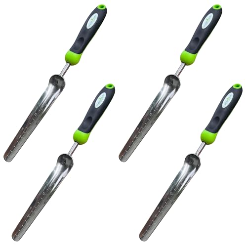 Garden Guru Seed Planting Shovel Trowel Transplanter Widger Stainless Steel Rust Resistant Ergonomic Handle Perfect Hand Dibber Seedling Bulb Planter Tool for Gardening Planting Transplanting (4Pack) - size: 4 Pack