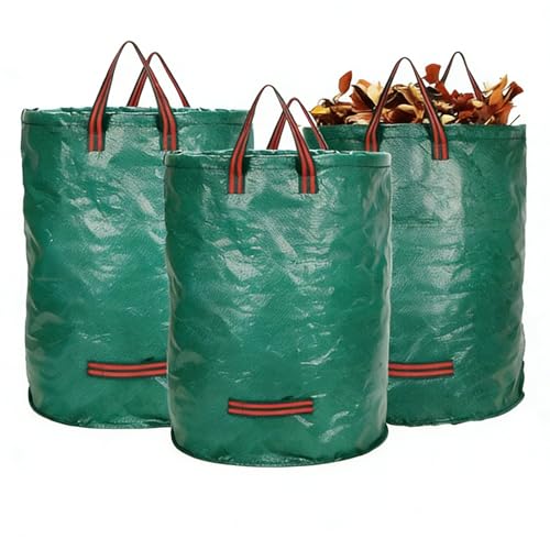 3 Packs 72 Gallon Reusable Yard Waste Bags Extra Large Heavy Duty