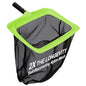 Sepetrel Pool Skimmer Net, Fine Nylon Mesh Deep Leaf Rake, No Pole - size: Deep Leaf Rake — No Pole