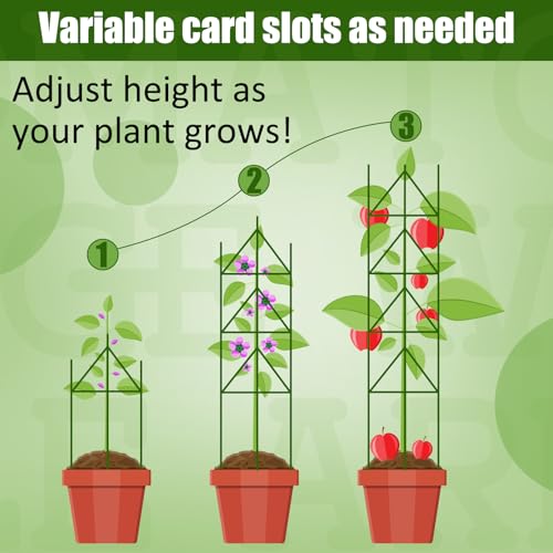 50 Pcs Adjustable Plant Stake Arm for Tomato Cage 11" Stake Connector