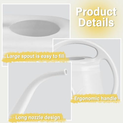 ZXJ Plant Watering Can - 1/2 Gallon - White - color: White