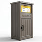 Package Delivery Box for Outside, Parcel Drop Box, Slate Gray, 60 Gallon - color: Slate Gray