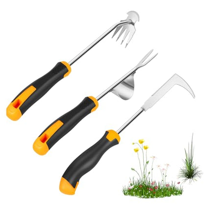 Weed Remover Tool,2026 New Weeding Tools Gardening,Weed Puller Tool with Long Handle (Mixed Color 3PCS)
