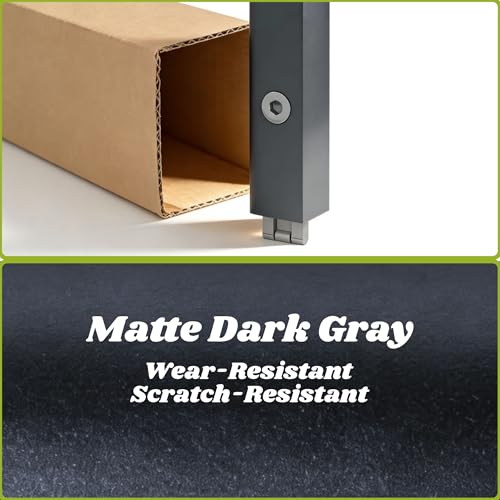 6x6FT Outdoor Polycarbonate Greenhouse with Roof Vent, Dark Gray - color: Dark Gray, size: 6×6FT
