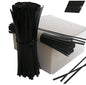 Weststone - Heavy Duty (wire#23) Plastic twist ties - 100pcs Black 8" Pre-cut - color: Black 8" Pre-cut
