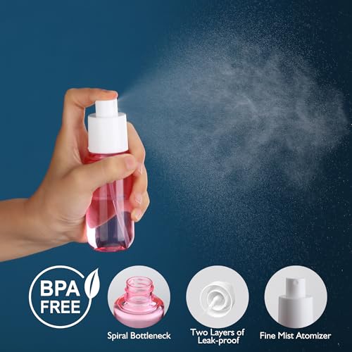 Small Spray Bottles 4Pack 40ml Fine Mist TSA Travel Size Toiletries - size: 40 ml