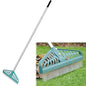 YEELOR Artificial Turf Rake with Long Handle for Cleaning & Fluffing Lawns