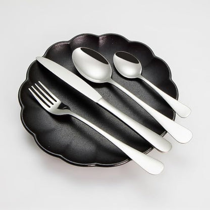 HornTide 16-Piece Flatware Sets Dinner Knife Fork Spoon Teaspoon, 4-Piece Place Setting Service for 4 Person Stainless Steel Mirror Polishing, Ideal for Home, Kitchen and Restaurant - size: 16-Piece Pack