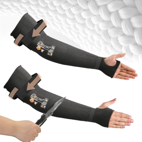 Schwer AIR-SKIN ANSI A4 Cut Resistant Sleeve，15X Stronger than Steel, S913