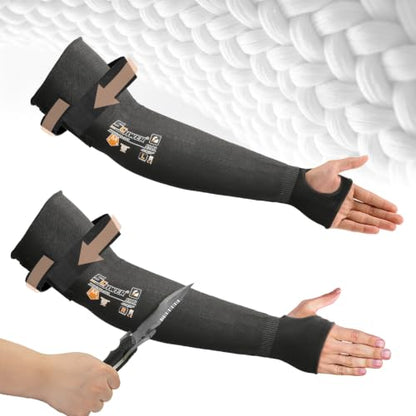 Schwer AIR-SKIN ANSI A4 Cut Resistant Sleeve，15X Stronger than Steel, S913
