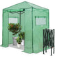 EAGLE PEAK 6x4 Easy Setup Small Pop Up Greenhouse, Clear/Green - color: Clear/Green, size: 6x4