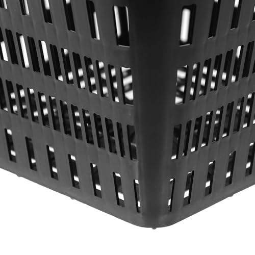 20pcs Square Net Pots for Hydroponics - 7. 1in Heavy Duty Slotted Mesh Net Cups for Dwc System Large Plastic Orchid Pots with Holes - Black Wide Lip Bucket Insert - color: 20pcs