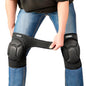 COOLJOB Men Women Knee Pads for Gardening Work Floor Cleaning with Foam Pad - color: Black